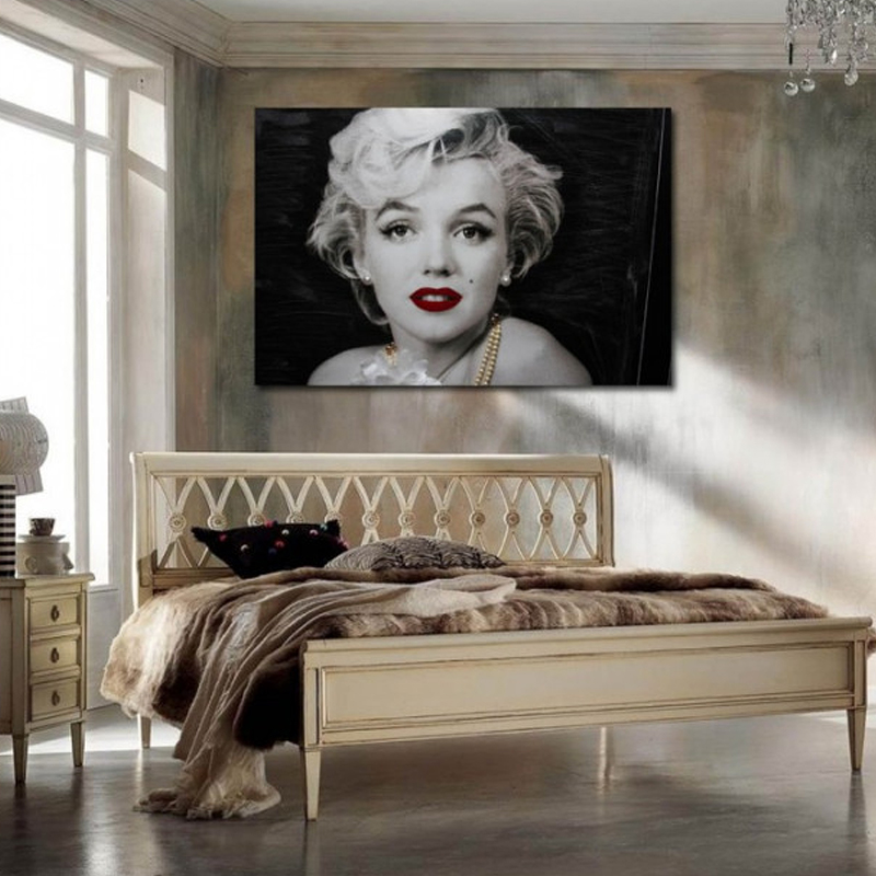 Πίνακας σε καμβά Marilyn Monroe πέρλες